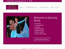 Tablet Screenshot of dancingderek.com